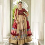 Women’s Lehenga Choli with Digital Print Weaving - Image 3