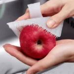 Fruit and Vegetable Cleaning Brush with Flexible Finger Covers